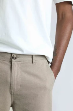 Weird Fish Trousers & Jeans|Charleigh Textured Chino Trousers Stone