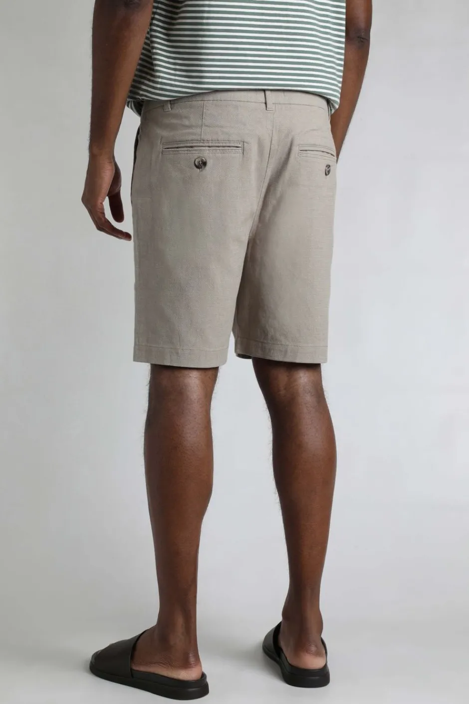 Weird Fish Shorts|Charleston Textured Chino Shorts Stone