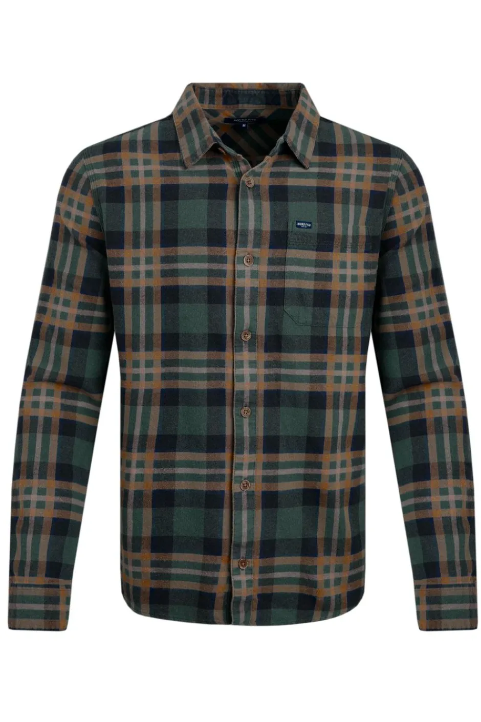 Weird Fish Shirts|Chester Organic Cotton Flannel Check Shirt Tan