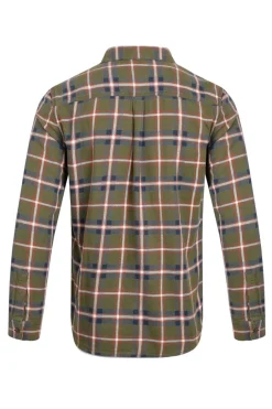 Weird Fish Shirts|Chester Organic Cotton Flannel Check Shirt Celery