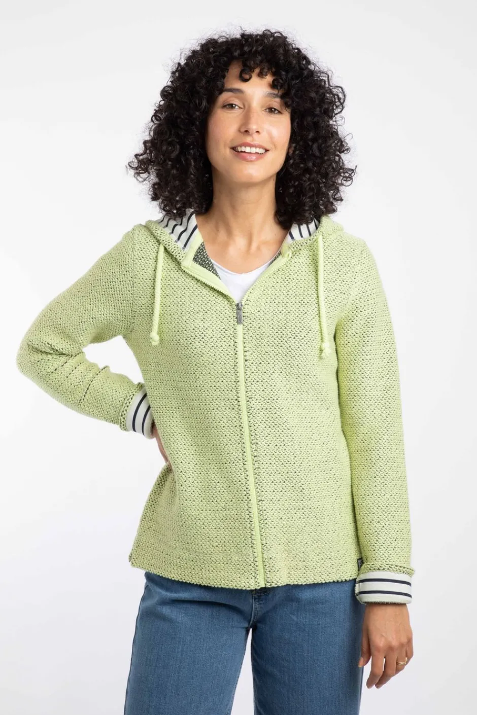 Weird Fish Sweatshirts & Hoodies|Chicoa Full Zip Eco Macaroni Hoodie Celery