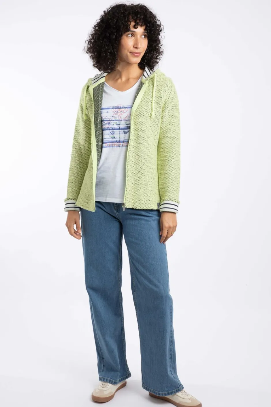 Weird Fish Sweatshirts & Hoodies|Chicoa Full Zip Eco Macaroni Hoodie Celery