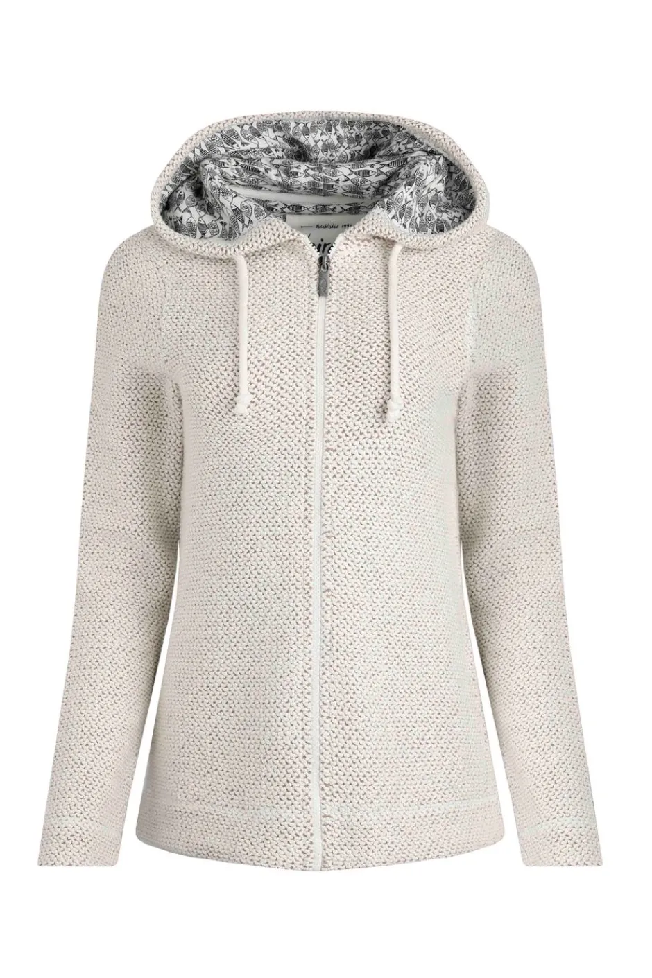Weird Fish Sweatshirts & Hoodies|Chicoa Full Zip Eco Macaroni Hoodie Ecru