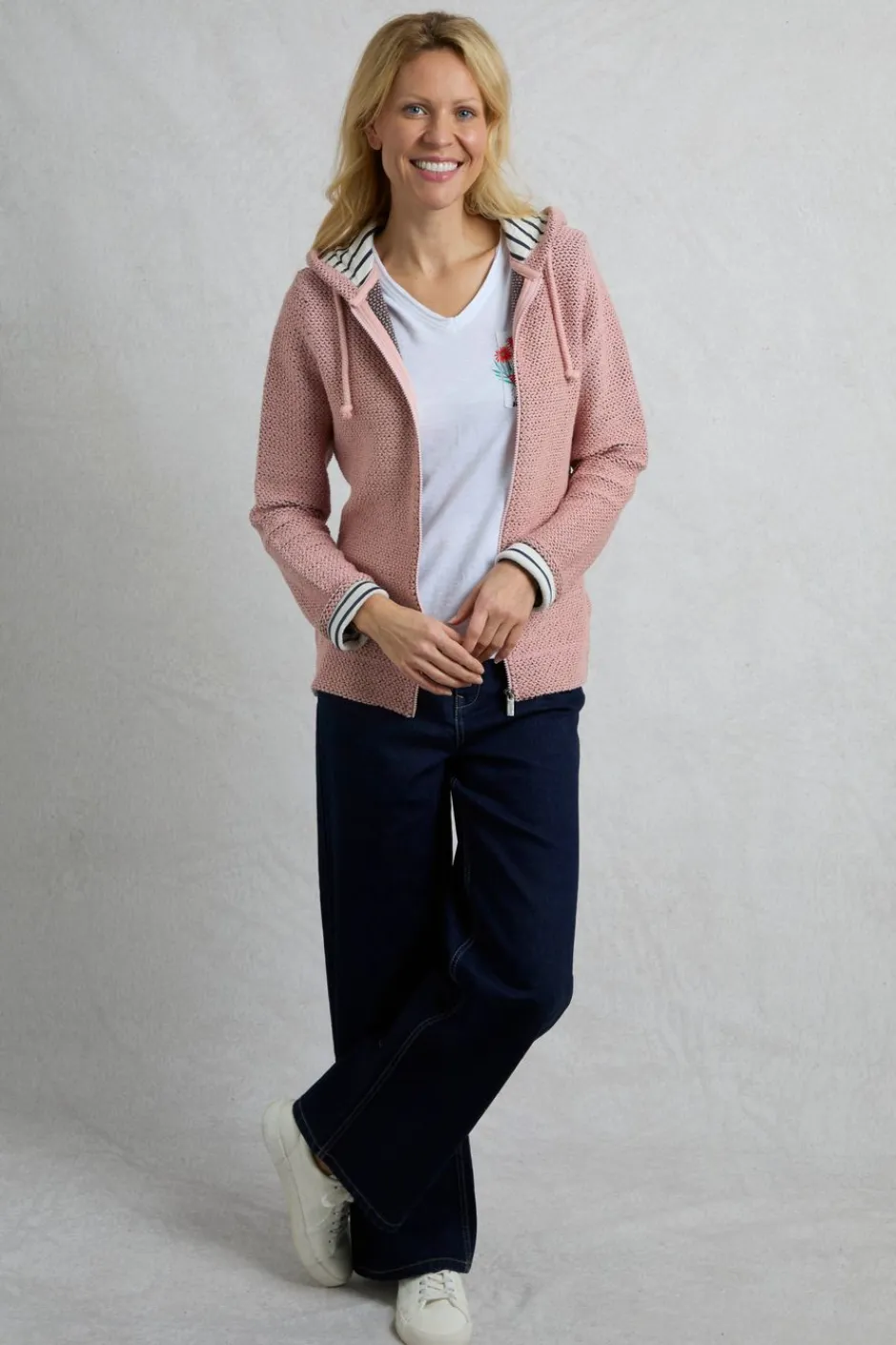 Weird Fish Sweatshirts & Hoodies|Chicoa Full Zip Eco Macaroni Hoodie Pink