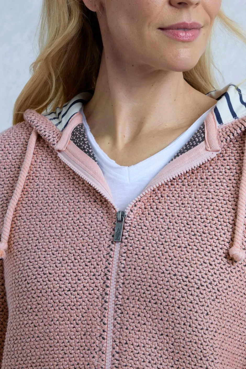 Weird Fish Sweatshirts & Hoodies|Chicoa Full Zip Eco Macaroni Hoodie Pink
