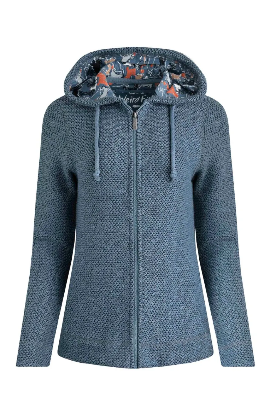 Weird Fish Sweatshirts & Hoodies|Chicoa Full Zip Hooded Classic Eco Macaroni Denim