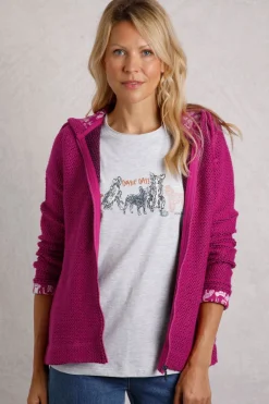 Weird Fish Sweatshirts & Hoodies|Chicoa Full Zip Hooded Classic Eco Macaroni Magenta