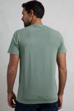 Weird Fish T-Shirts|Coasting Eco Front Print Graphic T-Shirt Dusty Teal