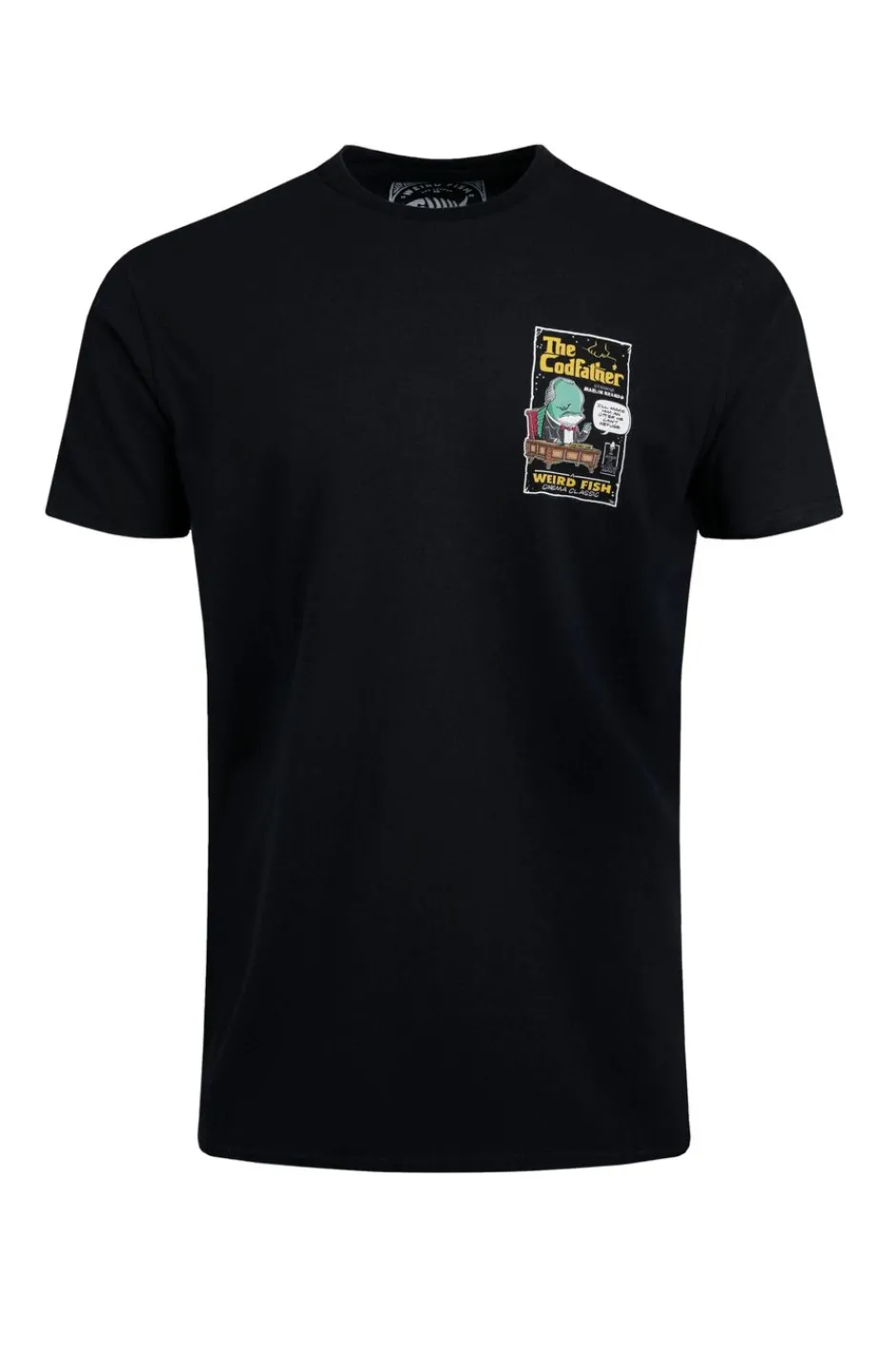 Weird Fish T-Shirts|Codfather Back Print Artist T-Shirt Black
