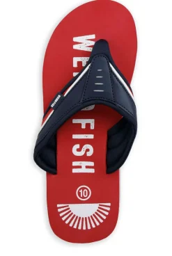 Weird Fish Caps & Scarves|Scarves & Caps|Columbia Branded Flip Flops Retro Red