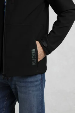 Weird Fish Coats, Jackets And Gilets|Concord Soft Shell Showerproof Jacket Black