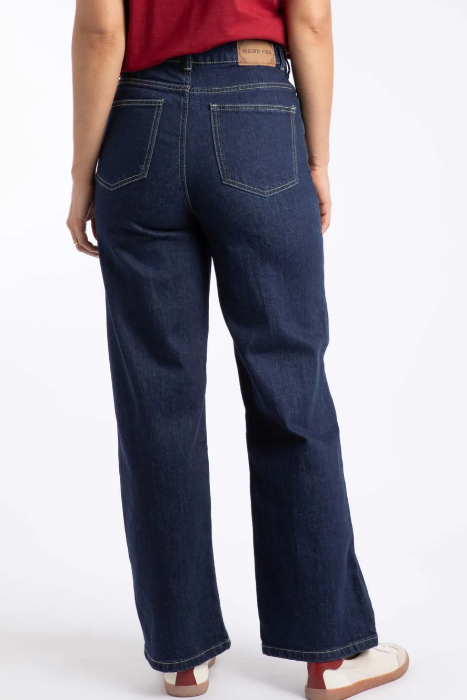 Weird Fish Leggings|Jumpsuits & Playsuits|Corine Wide Leg Denim Jeans Dark Denim