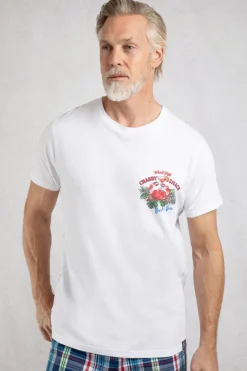 Weird Fish T-Shirts|Crabby Shack Back Print Graphic T-Shirt White