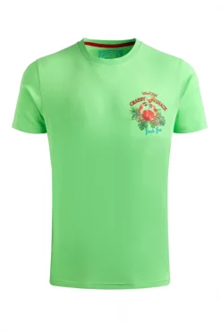 Weird Fish T-Shirts|Crabby Shack Back Print Graphic T-Shirt Grass Green