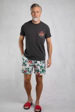 Weird Fish T-Shirts|Crabby Shack Back Print Graphic T-Shirt Washed Black