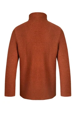 Weird Fish Sweatshirts & Hoodies|Cruiser 1/4 Zip Eco Macaroni Sweatshirt Brick Red