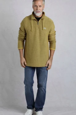 Weird Fish Sweatshirts & Hoodies|Cruiser 1/4 Zip Eco Macaroni Antique Moss