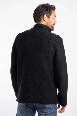 Weird Fish Sweatshirts & Hoodies|Cruiser 1/4 Zip Eco Macaroni Sweatshirt Black