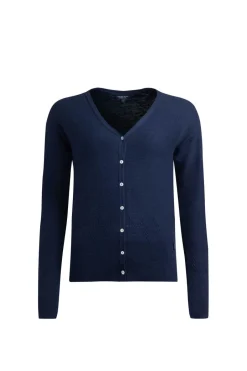 Weird Fish Jumpers & Cardigans|Knitwear|Curran Lightweight Cardigan Navy