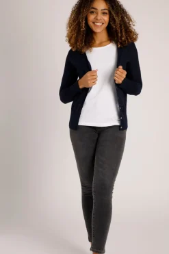 Weird Fish Jumpers & Cardigans|Knitwear|Curran Lightweight Cardigan Navy
