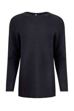 Weird Fish Jumpers & Cardigans|Knitwear|Dalla Knitted Crew Neck Jumper Dark Navy