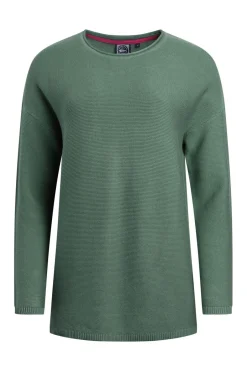 Weird Fish Jumpers & Cardigans|Knitwear|Dalla Knitted Crew Neck Jumper Dark Jade