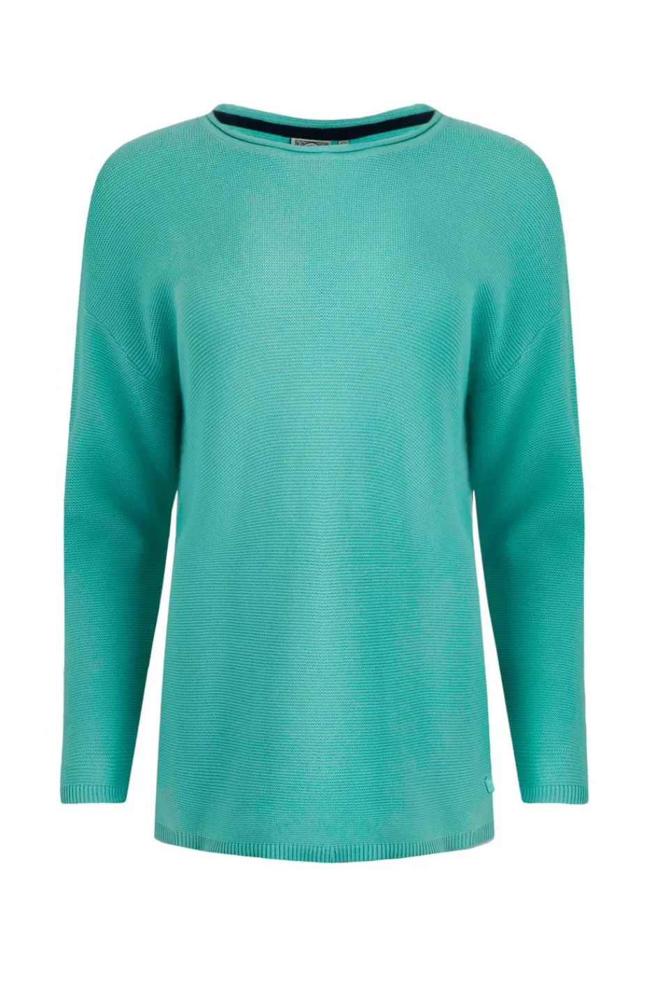 Weird Fish Jumpers & Cardigans|Knitwear|Dalla Knitted Crew Neck Jumper Aqua Marine