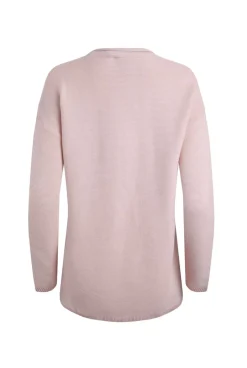 Weird Fish Jumpers & Cardigans|Knitwear|Dalla Knitted Crew Neck Jumper Pink