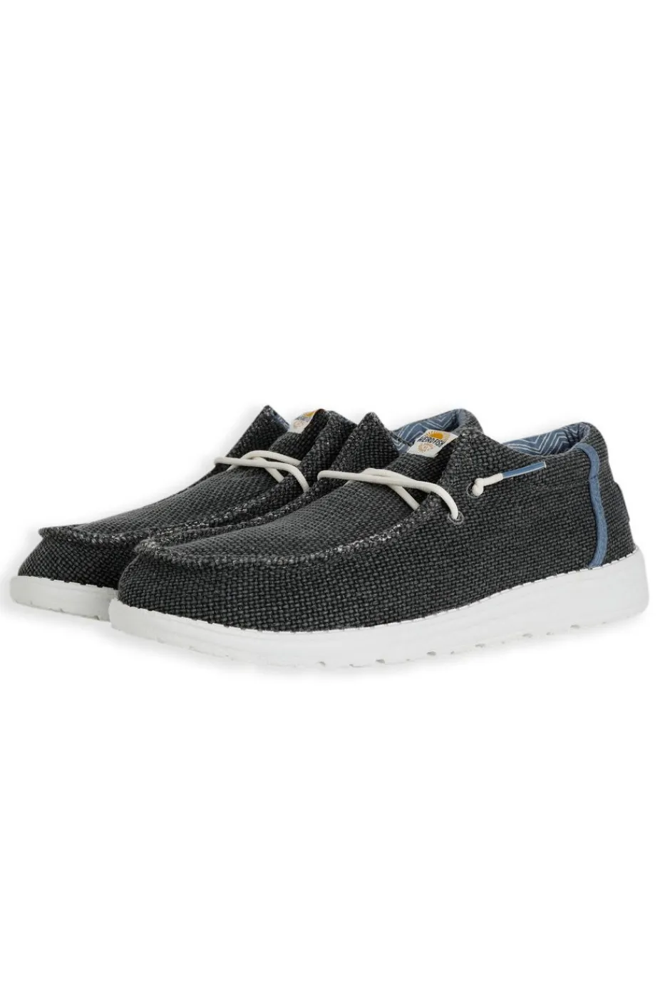 Weird Fish Caps & Scarves|Scarves & Caps|Danio Canvas Lace Slip On Shoes Navy