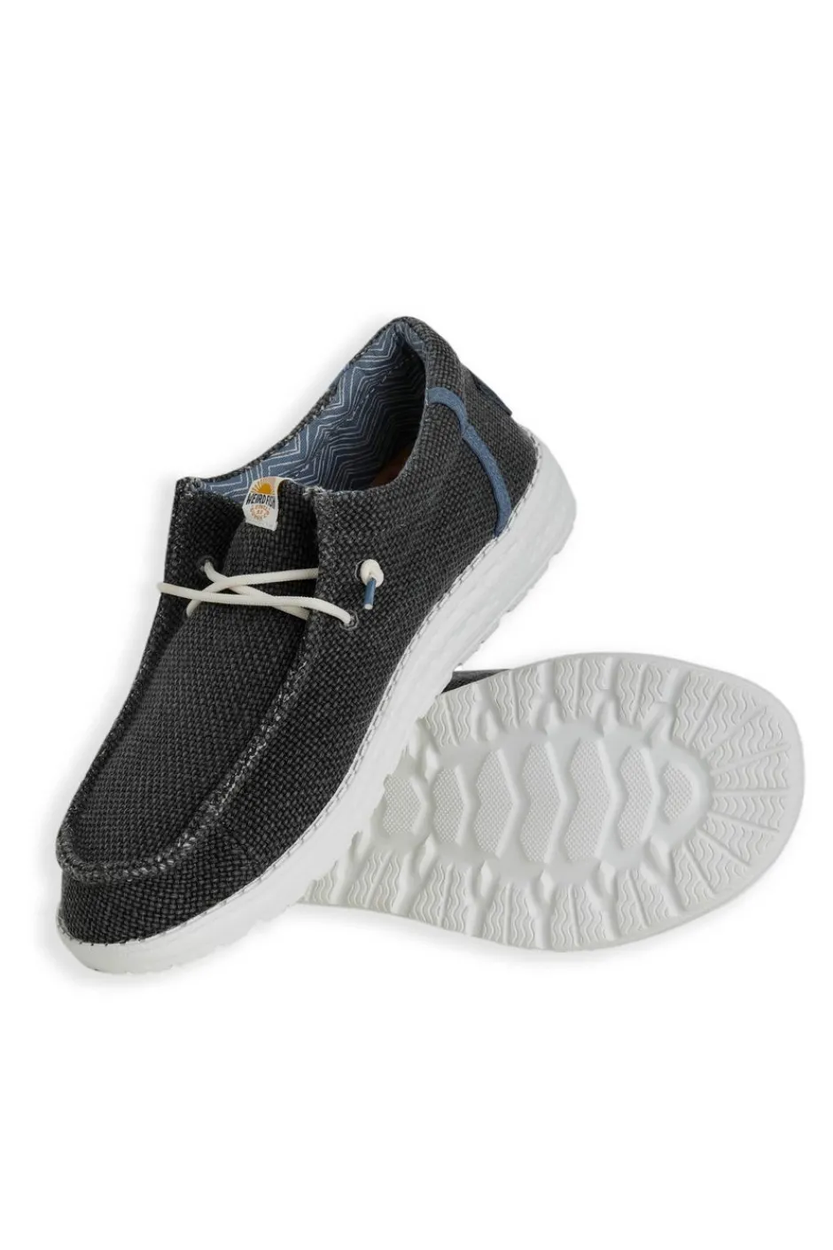 Weird Fish Caps & Scarves|Scarves & Caps|Danio Canvas Lace Slip On Shoes Navy
