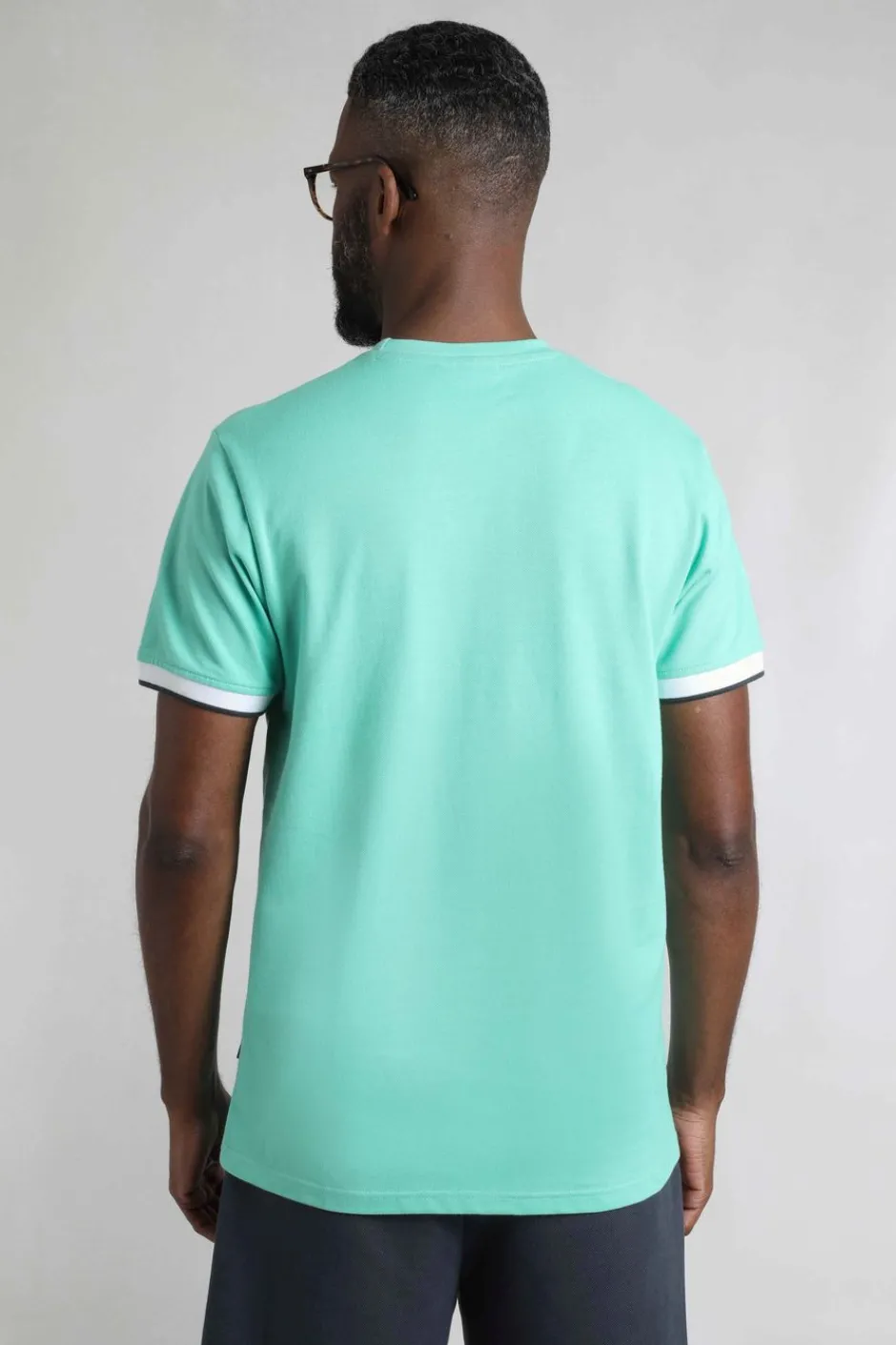 Weird Fish T-Shirts|Danville Organic Cotton Pique T-Shirt Aqua Marine