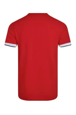 Weird Fish T-Shirts|Danville Organic Cotton Pique T-Shirt Retro Red