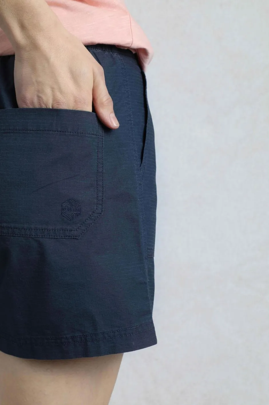 Weird Fish Shorts|Deeley Ripstop Shorts Navy