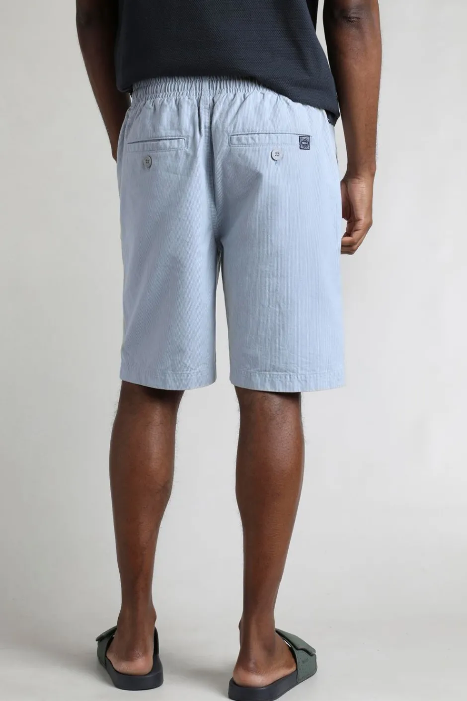 Weird Fish Shorts|Dewey Stripe Shorts Ecru