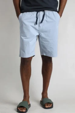 Weird Fish Shorts|Dewey Stripe Shorts Ecru