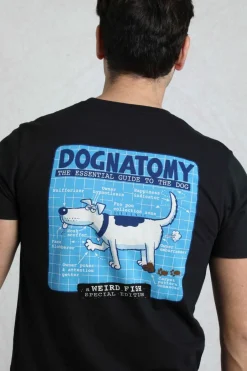 Weird Fish T-Shirts|Dognatomy Back Print Artist T-Shirt Black