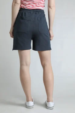 Weird Fish Shorts|Ebony Organic Cotton Pique Shorts Navy