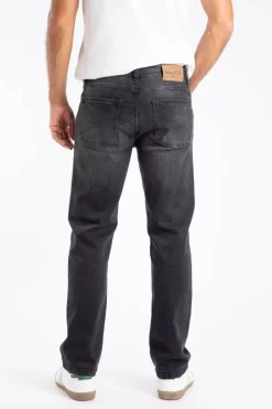 Weird Fish Trousers & Jeans|Eddie Straight Leg Denim Jeans Washed Black