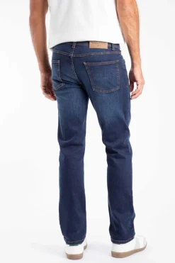 Weird Fish Trousers & Jeans|Eddie Straight Leg Denim Jeans Dark Denim