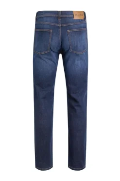 Weird Fish Trousers & Jeans|Eddie Straight Leg Denim Jeans Dark Denim