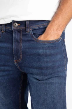 Weird Fish Trousers & Jeans|Eddie Straight Leg Denim Jeans Dark Denim