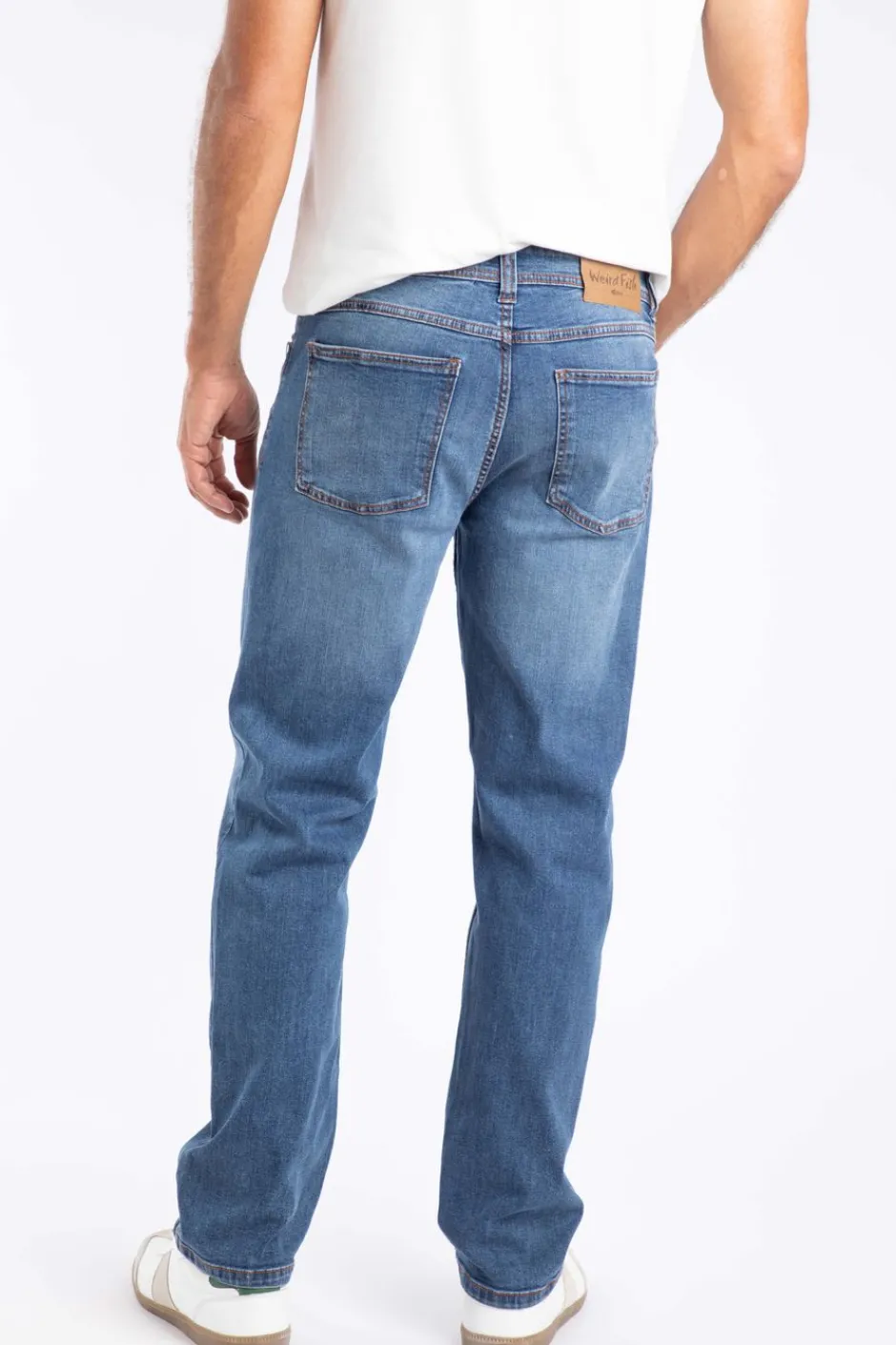 Weird Fish Trousers & Jeans|Eddie Straight Leg Denim Jeans Indigo
