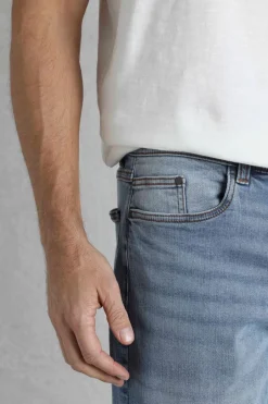 Weird Fish Trousers & Jeans|Eddie Straight Leg Jeans Denim