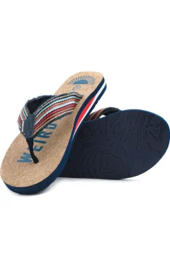 Weird Fish Caps & Scarves|Scarves & Caps|Englewood Cork Flip Flops Dark Blue