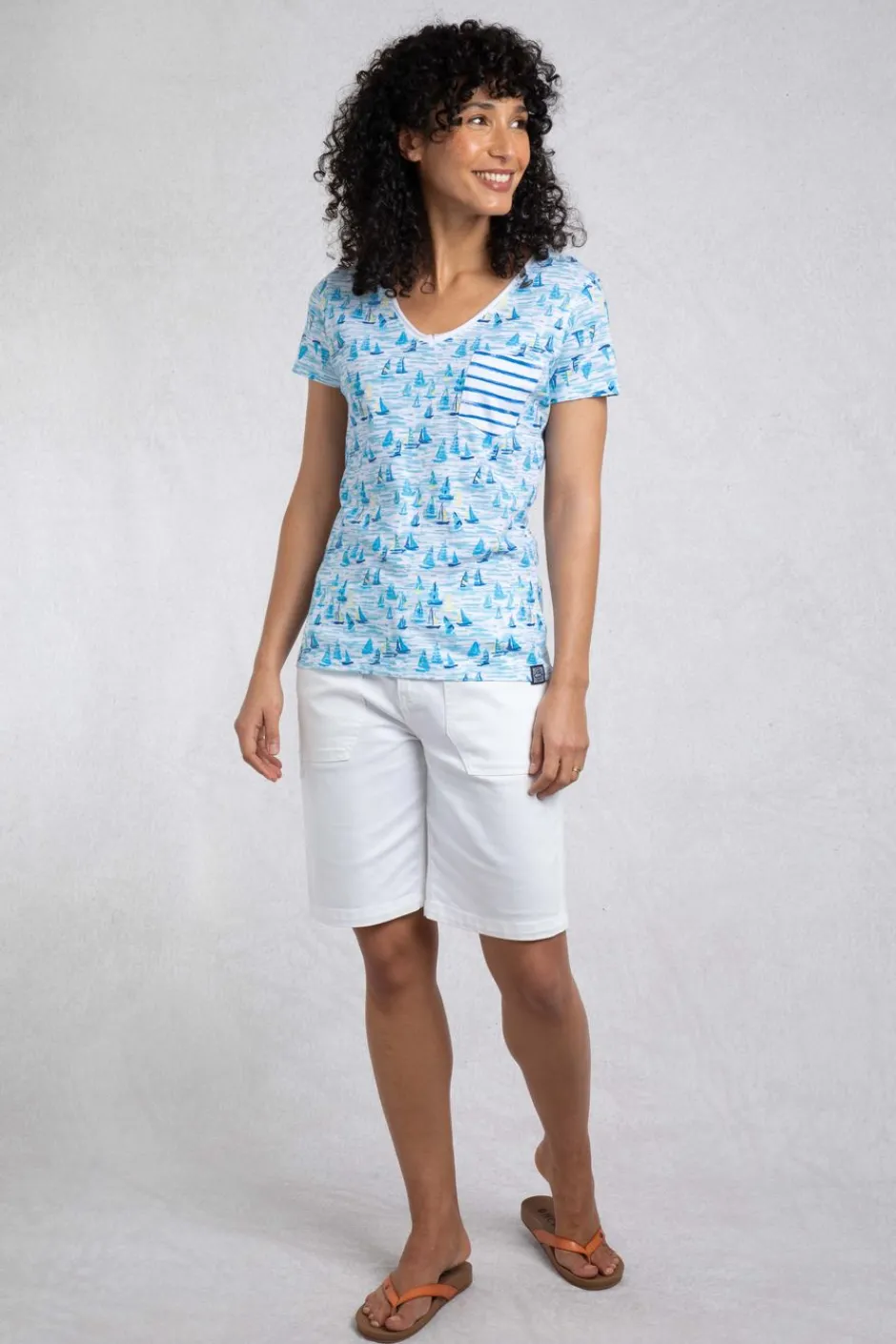 Weird Fish Tunics|Tops & T-Shirts|Ericak Organic Cotton Pocket T-Shirt Blue