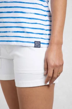 Weird Fish Tunics|Tops & T-Shirts|Ericak Organic Cotton Pocket T-Shirt Adriatic Blue