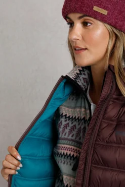 Weird Fish Coats, Jackets And Gilets|Eshka Lightweight Padded Jacket Mulled Wine