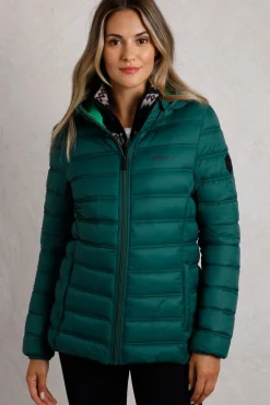 Weird Fish Coats, Jackets And Gilets|Eshka Lightweight Padded Jacket Cedar Green
