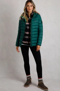 Weird Fish Coats, Jackets And Gilets|Eshka Lightweight Padded Jacket Cedar Green