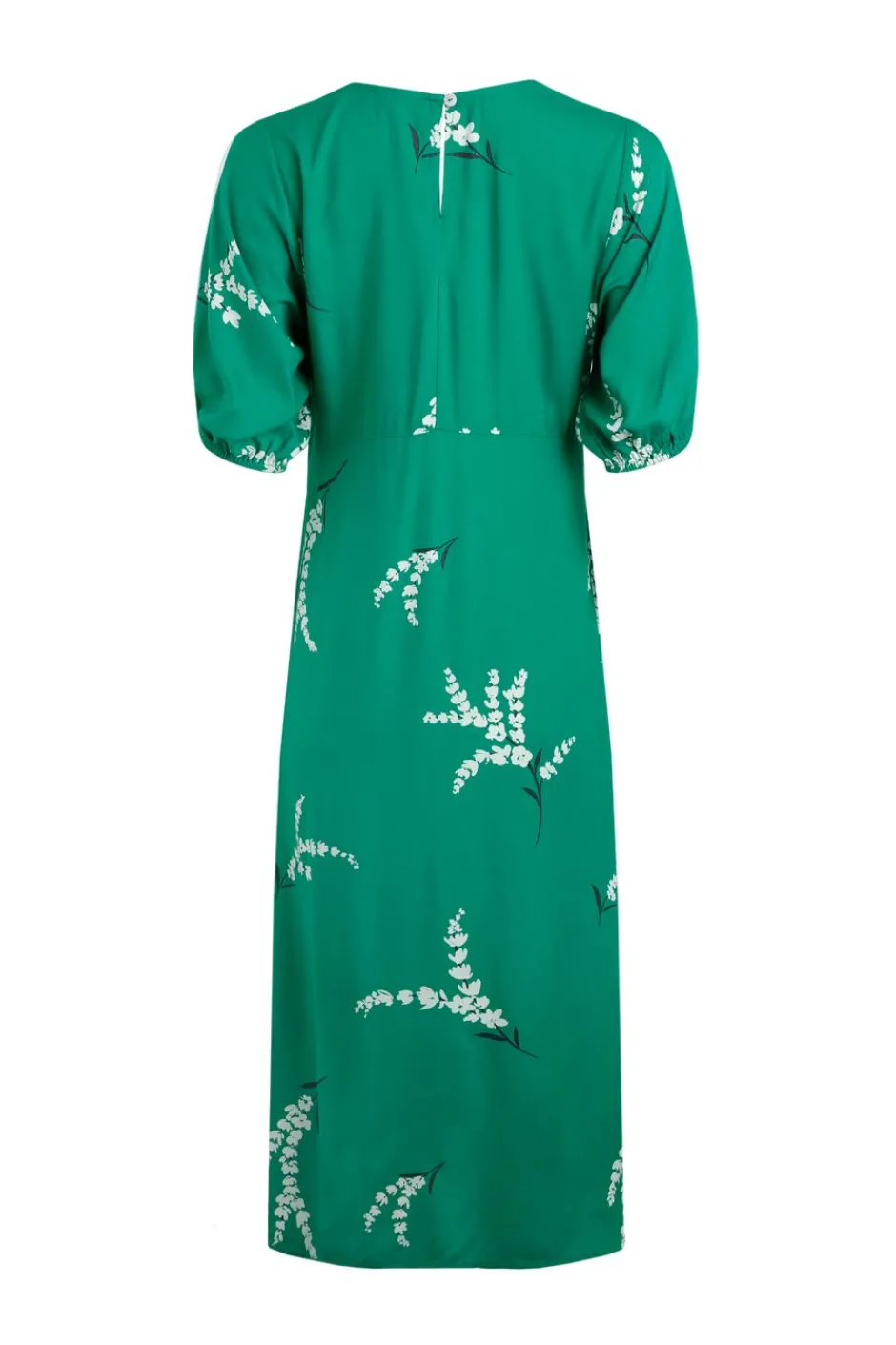 Weird Fish Dresses|Everly LivaEco™ Printed Viscose Dress Evergreen